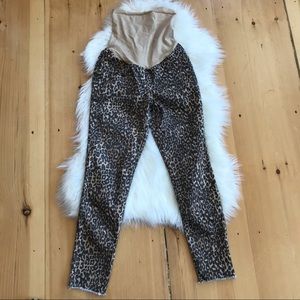Jessica Simpson animal print maternity jeans